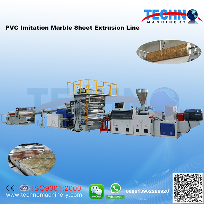 PVC Artificial Marble Sheet Extrusion Line