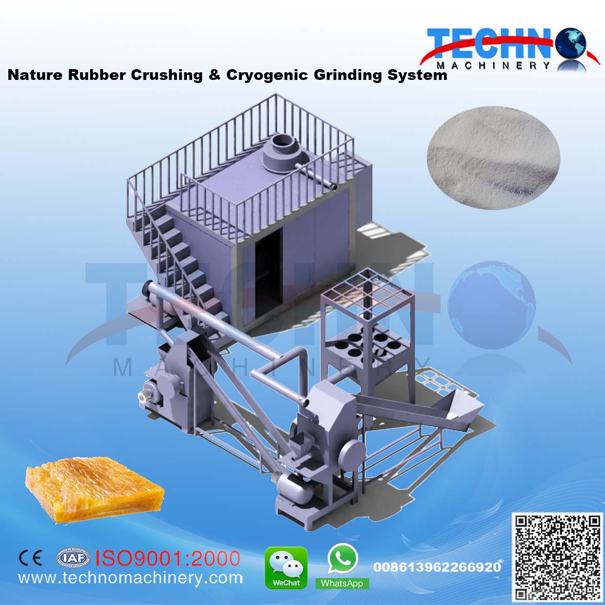 Nature Rubber Field Cryogenic Grinder